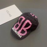 BALENCIAGA-bb printing baseball cap