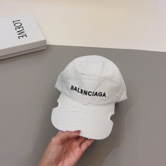 Balenciaga Vintage Wash Distressed Baseball Cap