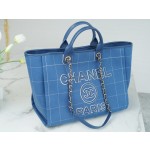 𝐂𝐇𝐀𝐍𝐄𝐋 23P Maxi Shopping Bag Blue🦋
