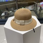 Chanel Straw Hat, Sun Hat, Sunshade Beach Hat, Head Circumference 57cm