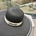 Celine Straw Hat, Brim, Sun Hat, Beach Sun Hat, Head Circumference 57cm