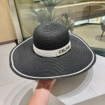 Celine Straw Hat, Brim, Sun Hat, Beach Sun Hat, Head Circumference 57cm