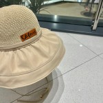 Celine summer new splicing large eaves sunshade fisherman hat outdoor sunscreen ice silk basin hat women