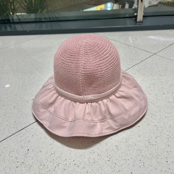Celine summer new splicing large eaves sunshade fisherman hat outdoor sunscreen ice silk basin hat women