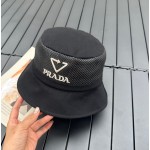 prada classic triangle bucket hat