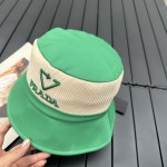 prada classic triangle bucket hat