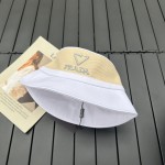 prada classic triangle bucket hat