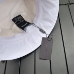 prada classic triangle bucket hat