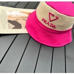 prada classic triangle bucket hat