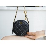 𝐂𝐇𝐀𝐍𝐄𝐋 Metal ball series small round cake〰 Black