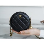 𝐂𝐇𝐀𝐍𝐄𝐋 Metal ball series small round cake〰 Black