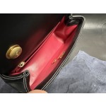 𝗖𝗛𝗔𝗡𝗘𝗟✦ 𝗖𝗹𝗮 𝘀𝘀𝗶𝗰 𝗙𝗹𝗮𝗽 23S Camellia Adjustment Buckle Large Mini Black Gold