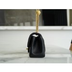 𝗖𝗛𝗔𝗡𝗘𝗟✦ 𝗖𝗹𝗮𝘀𝘀𝗶𝗰 𝗙𝗹𝗮𝗽 23S Spring/Summer New Camellia 𝐂𝐅 Large 𝐦𝐢𝐧𝐢 Black