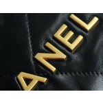 𝗖𝗛𝗔𝗡𝗘𝗟✦ 23S 22Mini bag black gold