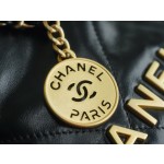 𝗖𝗛𝗔𝗡𝗘𝗟✦ 23S 22Mini bag black gold