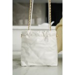 𝗖𝗛𝗔𝗡𝗘𝗟✦ 23S 22Mini bag white gold