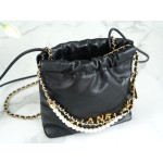 𝗖𝗛𝗔𝗡𝗘𝗟✦  23S 22Mini pearl chain bag black