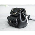 𝗖𝗛𝗔𝗘𝗡𝗟 22 new 𝐃𝐮𝐦𝐚 shoulder bag sheepskin black