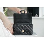 𝗖𝗛𝗔𝗡𝗘𝗟 𝗖𝗹𝗮𝘀𝘀𝗶𝗰 𝗙𝗹𝗮𝗽 2021 𝗦𝘀 Spring/Summer New Handle ℂ𝔽 𝑀𝑖𝑛𝑖✦ Black