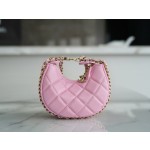 𝗖𝗛𝗔𝗡𝗘𝗟 23p moon/moon bag small pink