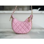 𝗖𝗛𝗔𝗡𝗘𝗟 23p moon/moon bag small pink