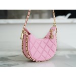 𝗖𝗛𝗔𝗡𝗘𝗟 23p moon/moon bag small pink