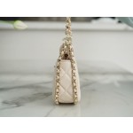 𝗖𝗛𝗔𝗡𝗘𝗟 23p moon/moon bag small light apricot