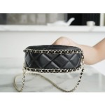 𝗖𝗛𝗔𝗡𝗘𝗟 23p moon/moon bag small black
