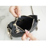 𝗖𝗛𝗔𝗡𝗘𝗟 23p moon/moon bag small black