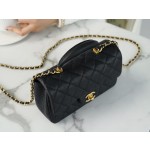 𝗖𝗛𝗔𝗡𝗘𝗟 𝗖𝗹𝗮𝘀𝘀𝗶𝗰 𝗙𝗹𝗮𝗽 2021 𝗦𝘀 Spring/Summer New Handle 𝐂𝐅 𝐦𝐢𝐧𝐢耀夜黑