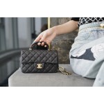 𝗖𝗛𝗔𝗡𝗘𝗟✦𝗖𝗹𝗮𝘀𝘀𝗶𝗰 𝗙𝗹𝗮𝗽 2021 𝗦𝘀 Spring/Summer New Handleℂ𝔽 𝕄𝕚𝕟𝕚 Black Gold