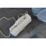 𝗖𝗛𝗔𝗡𝗘𝗟✦𝗖𝗹𝗮𝘀𝘀𝗶𝗰 𝗙𝗹𝗮𝗽2021 𝗦𝘀 Spring/Summer New Handleℂ𝔽 𝕄𝕚𝕟𝕚 Fairy White