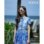 DIORPACIFIC B1U classic two-color combination ~Gold finish star hardware on front • Acetate temples