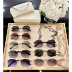 Valentino VA2040 Vintage Small Frame Chain Sunglasses