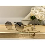 Valentino VA2040 Vintage Small Frame Chain Sunglasses