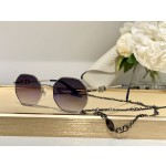 Valentino VA2040 Vintage Small Frame Chain Sunglasses