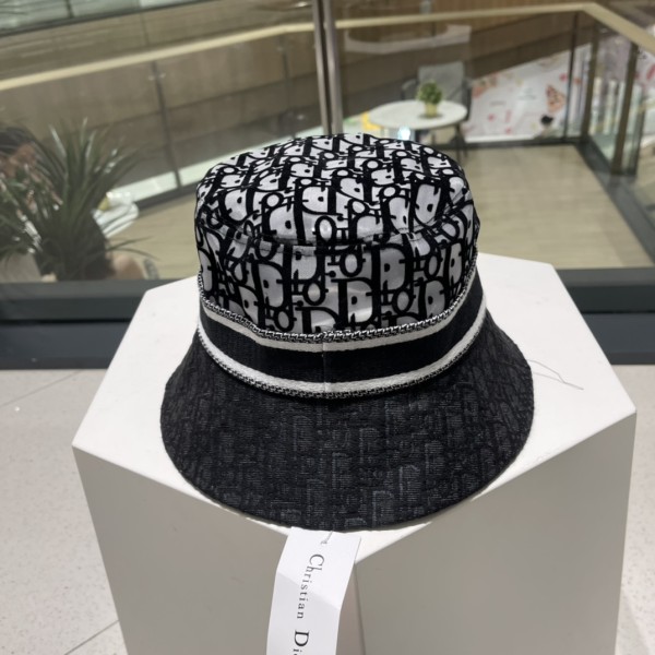 Dior counter new comfortable full print embroidery hat