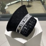 Dior counter new comfortable full print embroidery hat