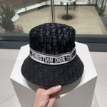 Dior counter new comfortable full print embroidery hat