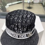 Dior counter new comfortable full print embroidery hat