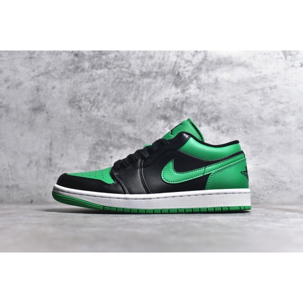 Air Jordan 1 Low Top Black Green