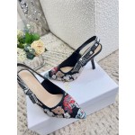 𝐉'𝐀𝐝𝐢𝐨𝐫 ｜𝟐𝟎𝟐𝟑𝐒𝐒/𝐧𝐞𝐰 Printed embroidered high heels