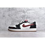Air Jordan AJ1 Low low top white black red