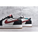 Air Jordan AJ1 Low low top white black red