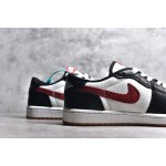 Air Jordan AJ1 Low low top white black red
