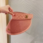 CHANEL sun visor empty top hat