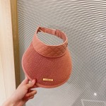 CHANEL sun visor empty top hat