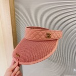 CHANEL sun visor empty top hat
