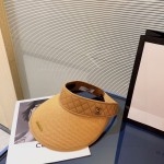 CHANEL sun visor empty top hat