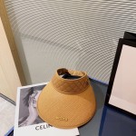 CHANEL sun visor empty top hat